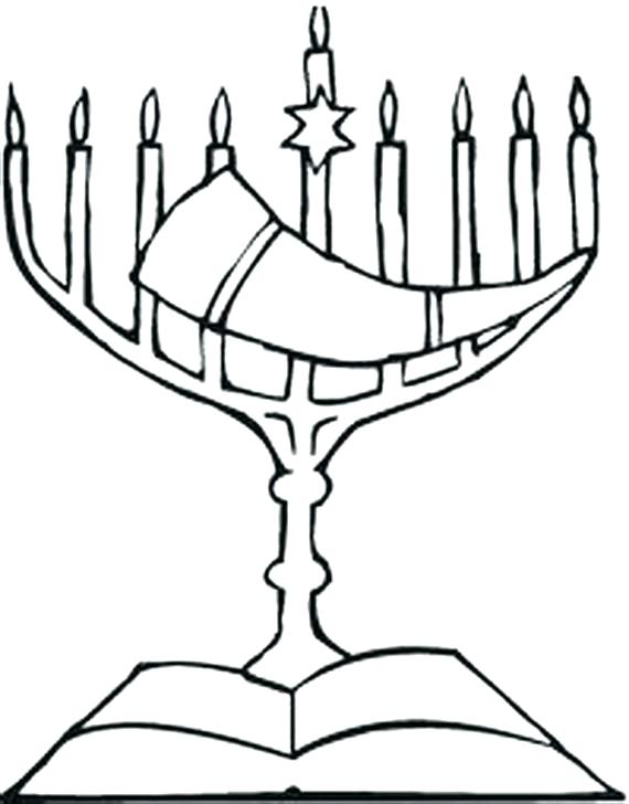 570x728 Menorah Connect The Dots Holidays Menorah Coloring Page