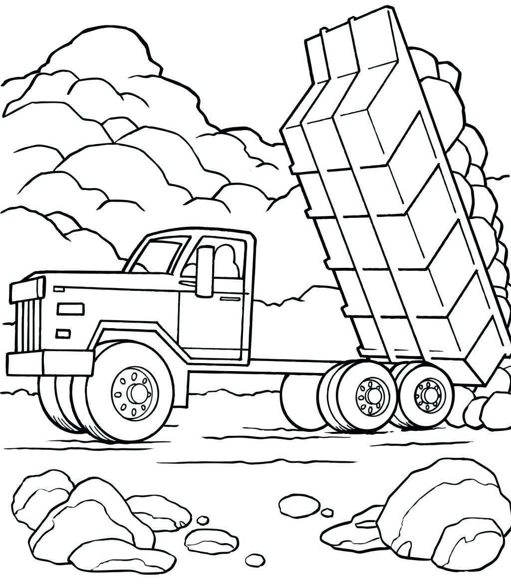 1024x1179 Coloring Page Tipper Mercedes Benz Coloring Princes