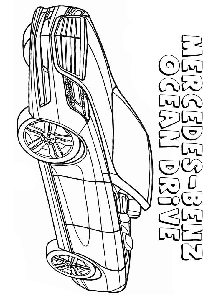 750x1000 Mercedes Coloring Pages. Free Printable Mercedes Coloring Pages.