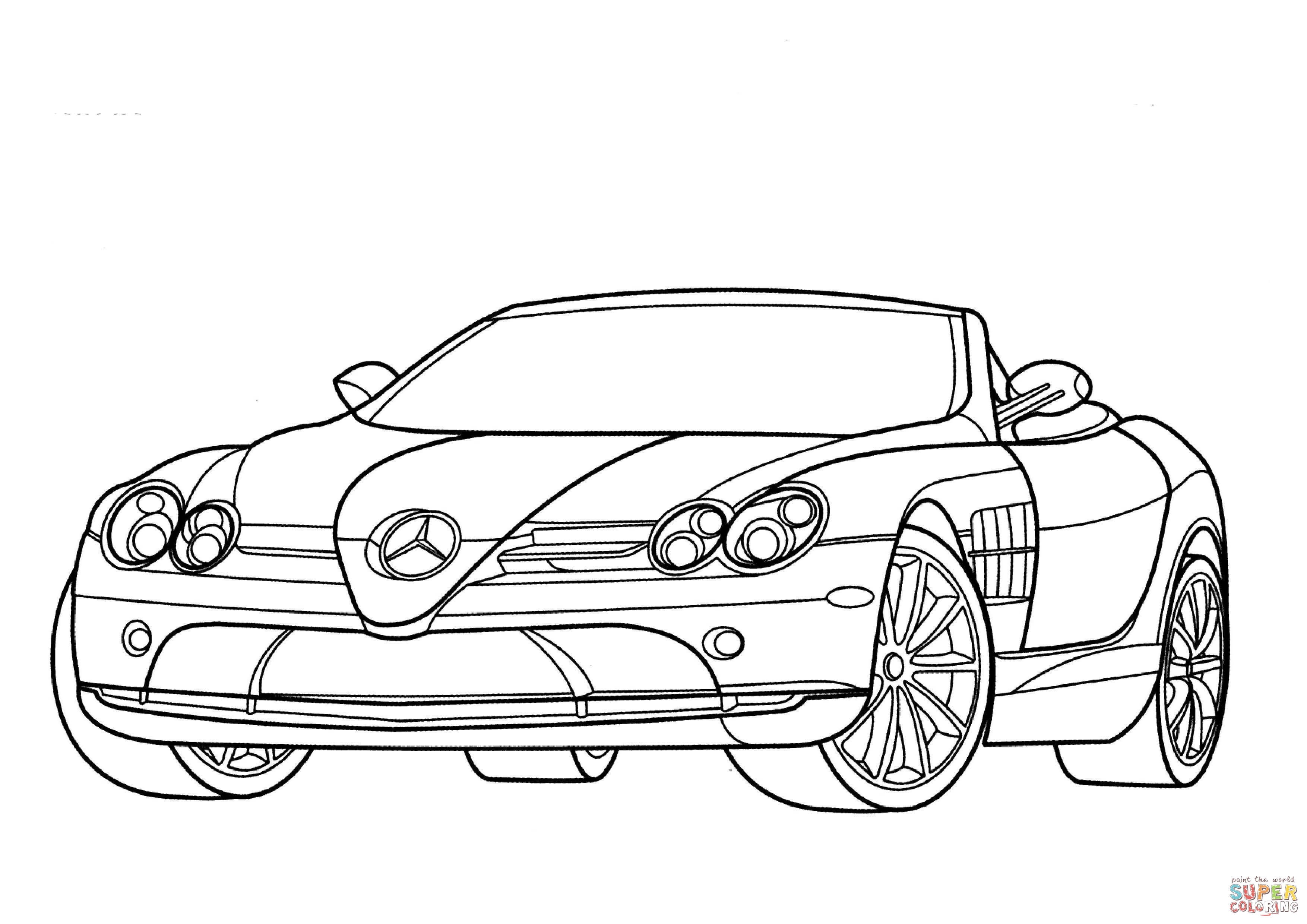 3508x2480 Super Car Mercedes S Class Coloring Page Inspirational Super Car