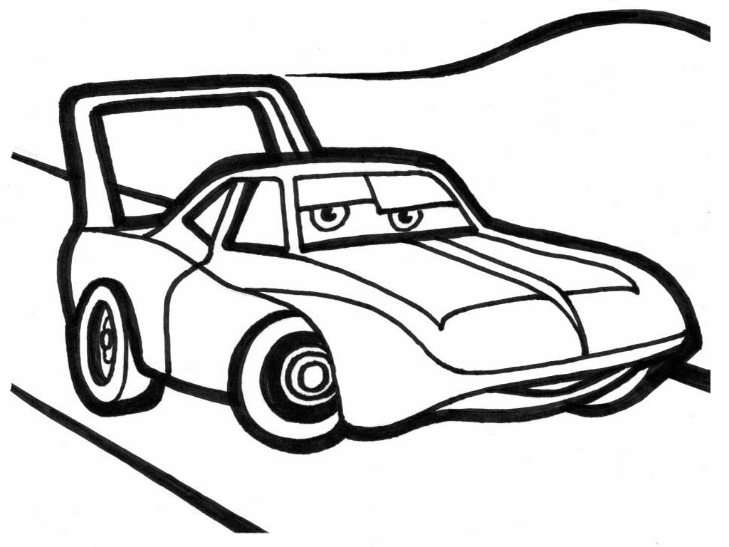 1024x768 Best Disney Cartoon Cars Coloring Pages