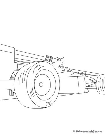 364x470 Formula One Coloring Pages