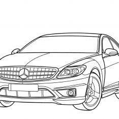 234x234 Mercedes Benz Coloring Sheets