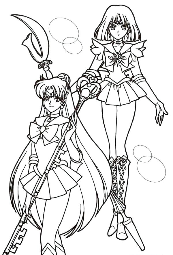 600x883 Mercury Coloring Pages Sailor Mercury And Sailor Mars In Sailor