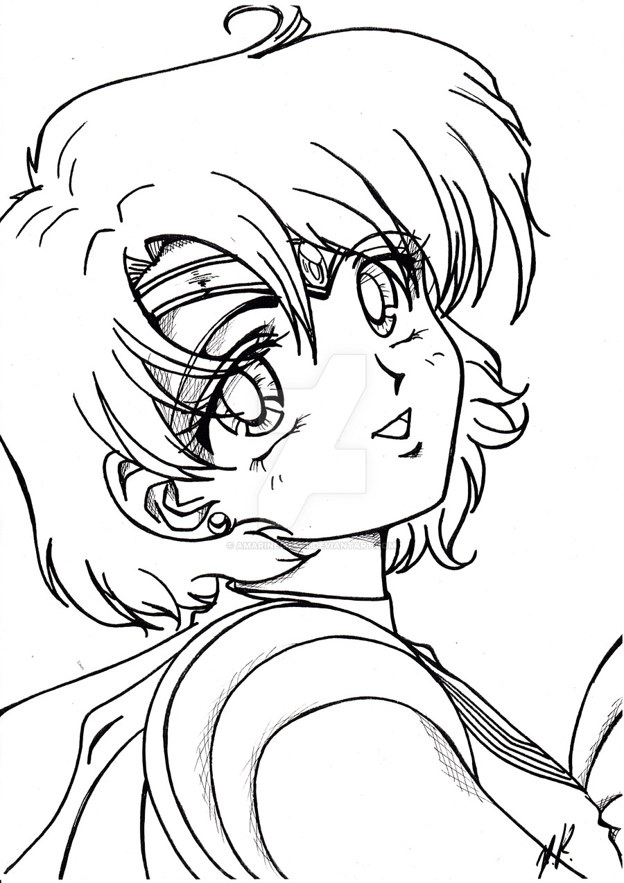 900x1273 Coloring Pages Sailor Mercury Anime Download Printable Cartoons