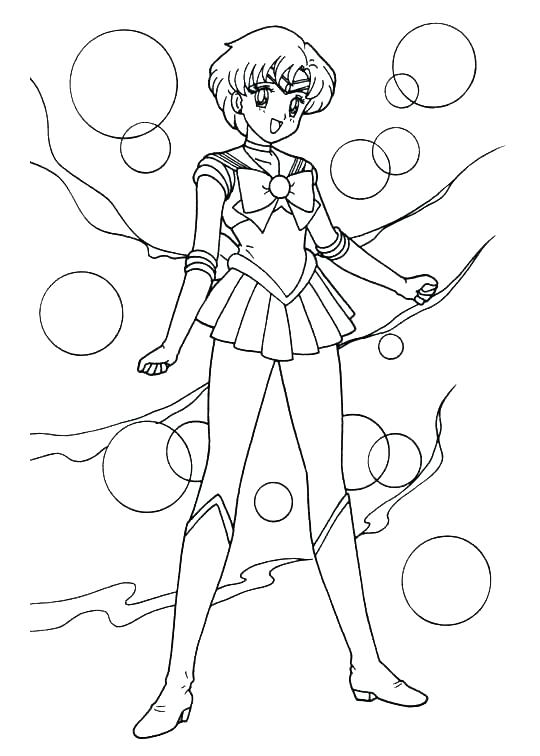 540x756 Planet Mercury Coloring Pages Sailor Mercury Coloring Pages Sailor