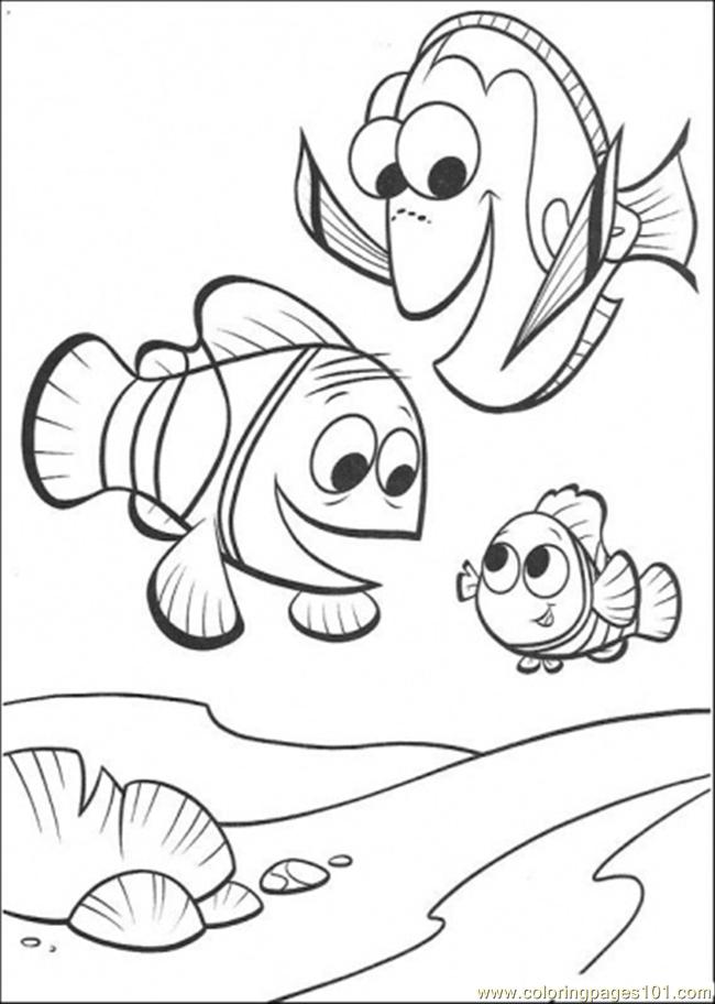650x912 Merlin Doris Nemo Coloring Page
