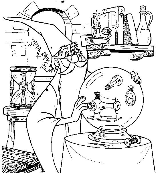 552x603 Merlin Coloring Page 8