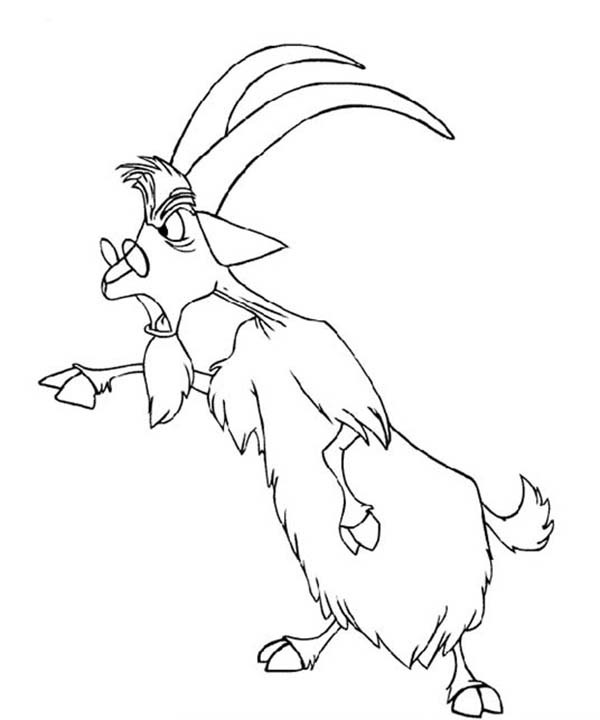 600x720 Merlin The Wizard Changing His Form Into A Goat Coloring Pages