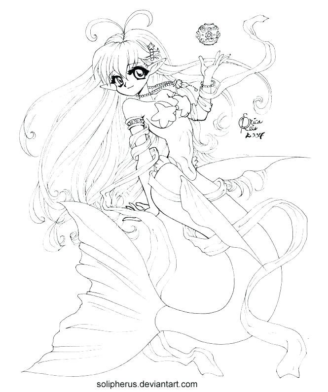 665x796 Anime Mermaid Coloring Pages Anime Coloring Page Cute Girl