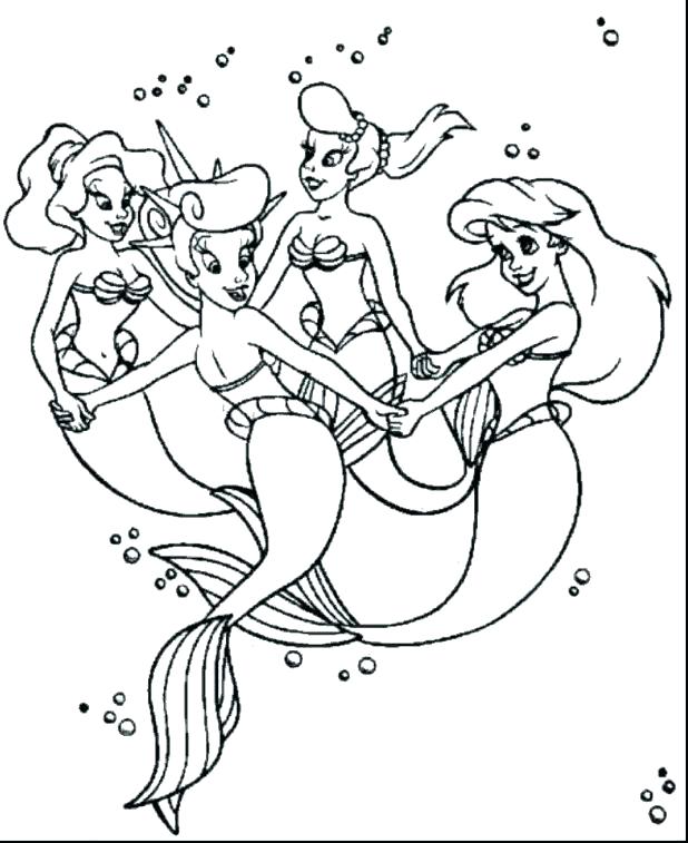 618x757 Cartoon Mermaid Coloring Pages Cartoon Mermaid Coloring Pages
