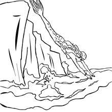 220x220 Mermaid Coloring Pages