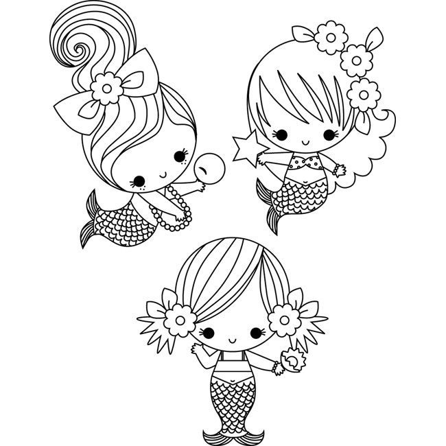650x650 Coloring Mermaid Coloring Pages Easy