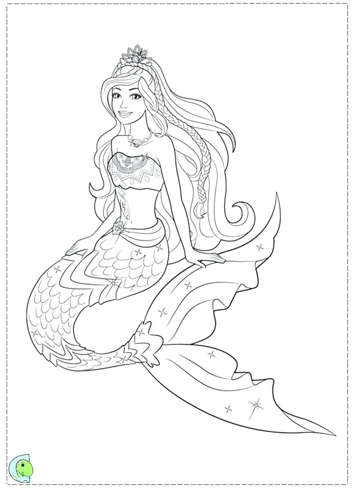 691x960 Mermaid Coloring Pages Inspiring Barbie Mermaid Coloring Pages