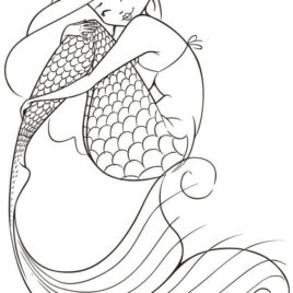 268x268 Mermaid Coloring Pages For Adults Give The Best Coloring Pages