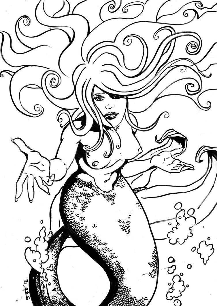 753x1060 Free Printable Mermaid Coloring Pages For Kids Mermaid Coloring