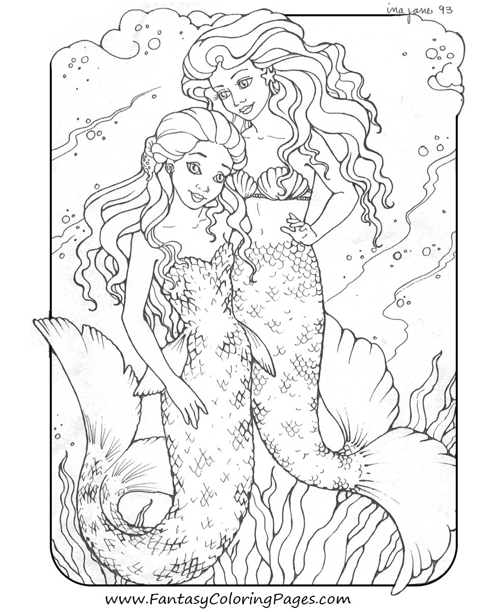 Mermaid Coloring Pages Games