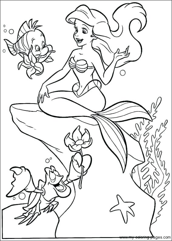 567x794 Limited Little Mermaid Coloring Pages The Little Mermaid Coloring