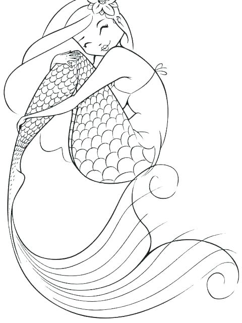 480x640 Mermaids Coloring Pages The Little Mermaid Coloring Page Mermaid