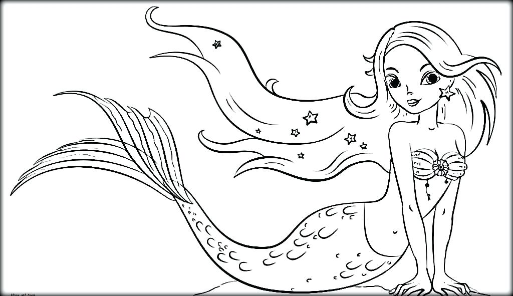 1024x591 Mermaid Color Pages Mermaid Coloring Pages Printable Coloring