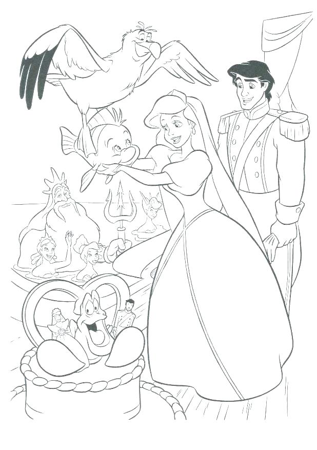 618x877 Mermaid Color Pages Little Mermaid Coloring Pictures Realistic