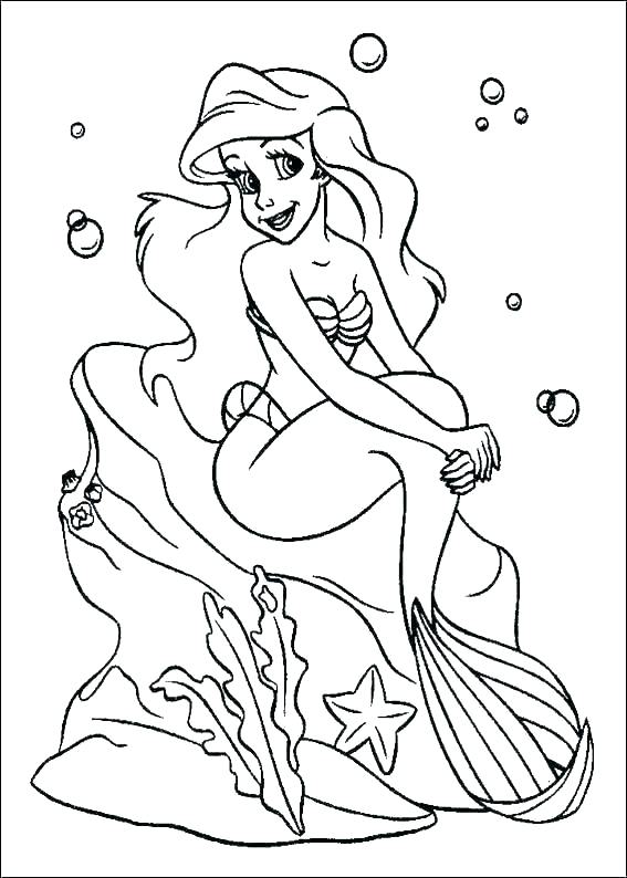 567x794 Little Mermaid Printable Coloring Pages Barbie Mermaid Coloring