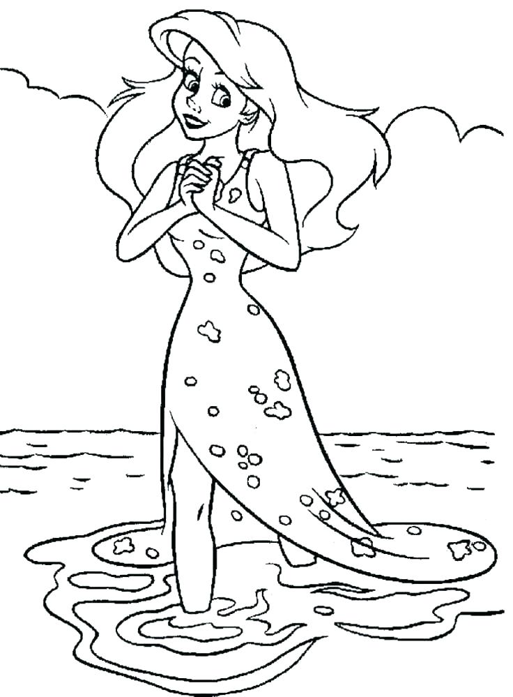 736x999 Coloring Pages For Ariel Mermaid Coloring Pages Little Mermaid