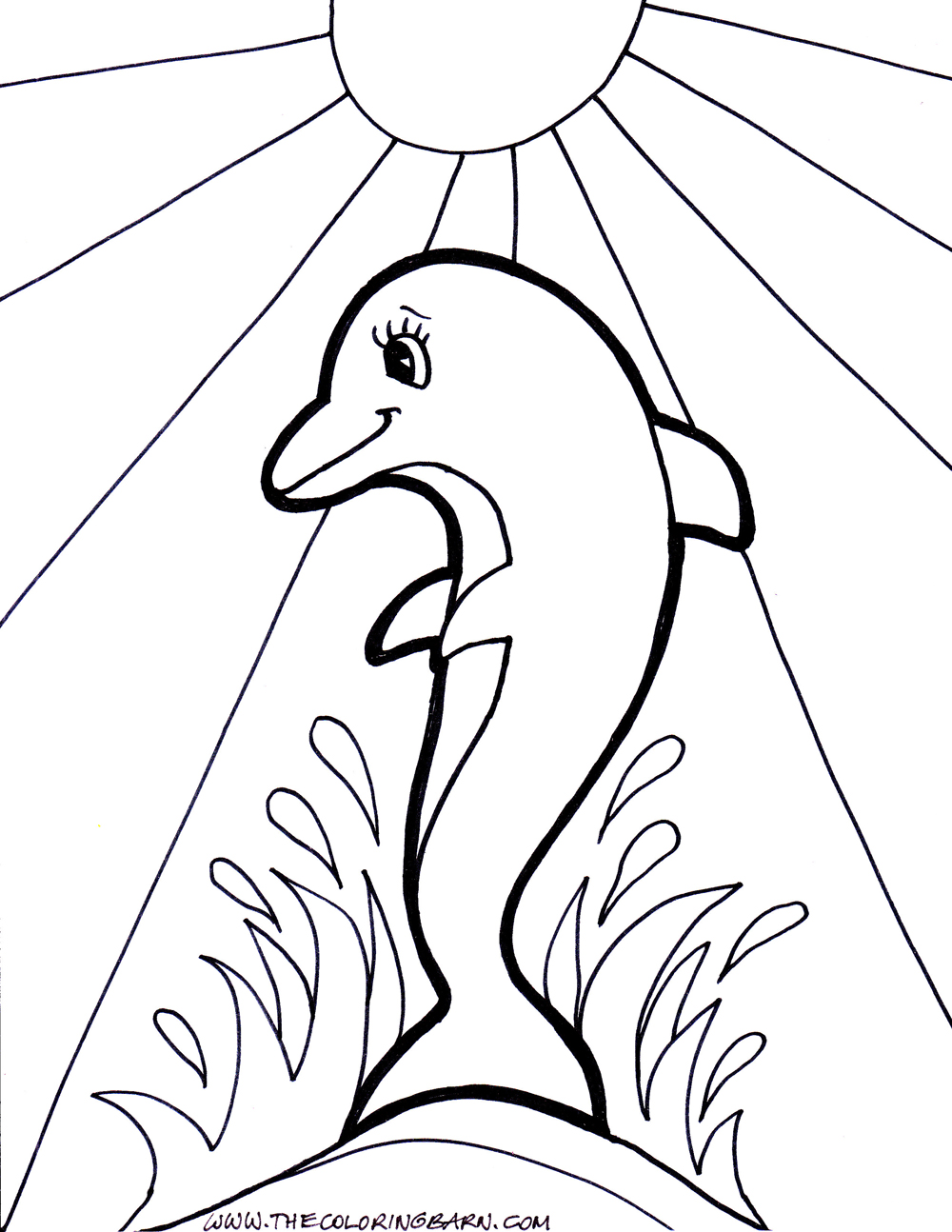 1000x1294 Realistic Dolphins Coloring Page For Kids Animal Pages