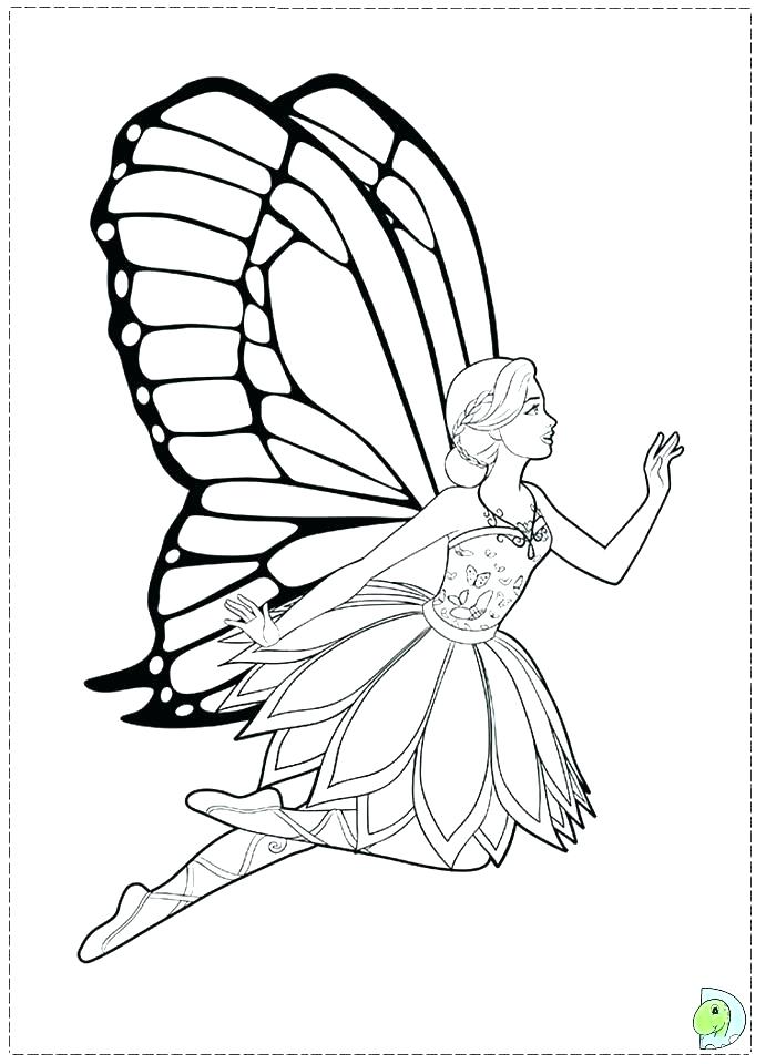 Mermaid Fairy Princess Coloring Pages