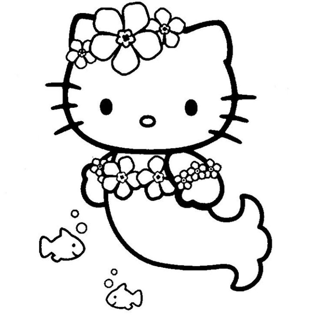 1024x1024 Hello Kitty Mermaid Coloring Pictures Coloring Pages