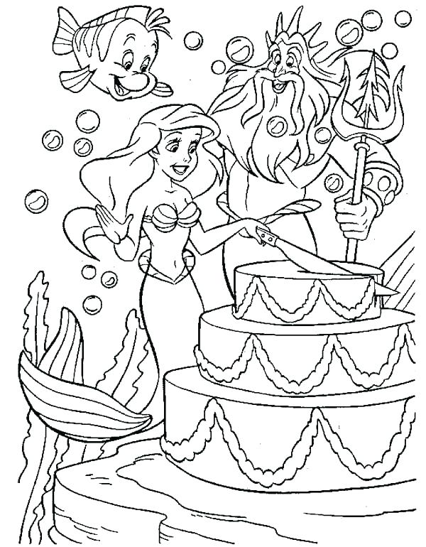 Mermaid Princess Coloring Pages