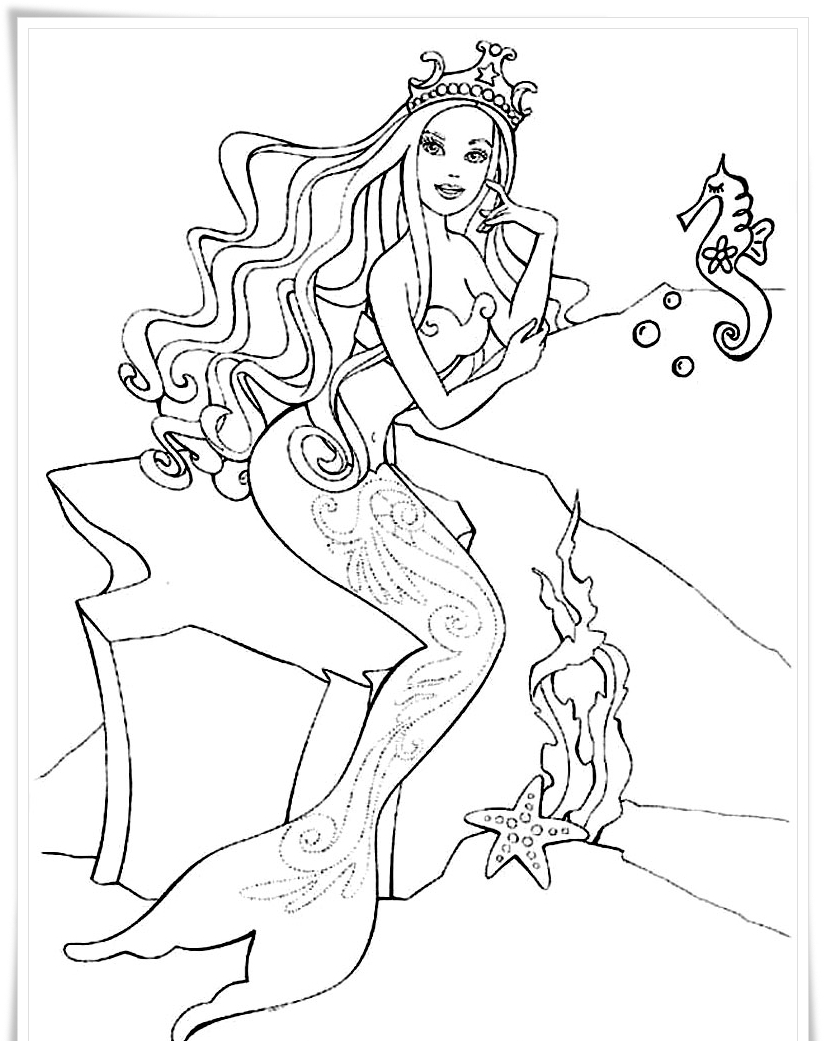 824x1041 Online Coloring Pages Of Mermaids Fresh Princess Mermaid Printable