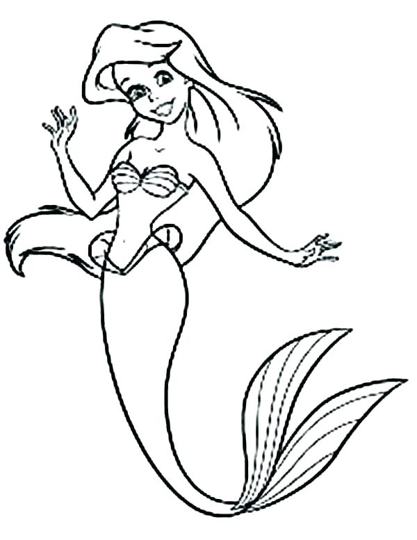 600x777 Mermaid Princess Coloring Pages Shippa.co