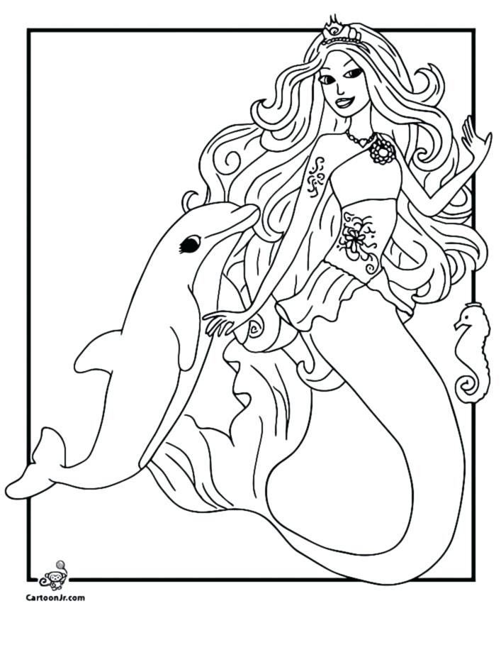 707x909 Barbie Color Page Barbie Mermaid Coloring Pages Barbie Pearl