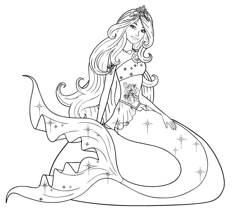 820x732 Mermaid Coloring Page Awesome Printable Coloring Page Mermaids