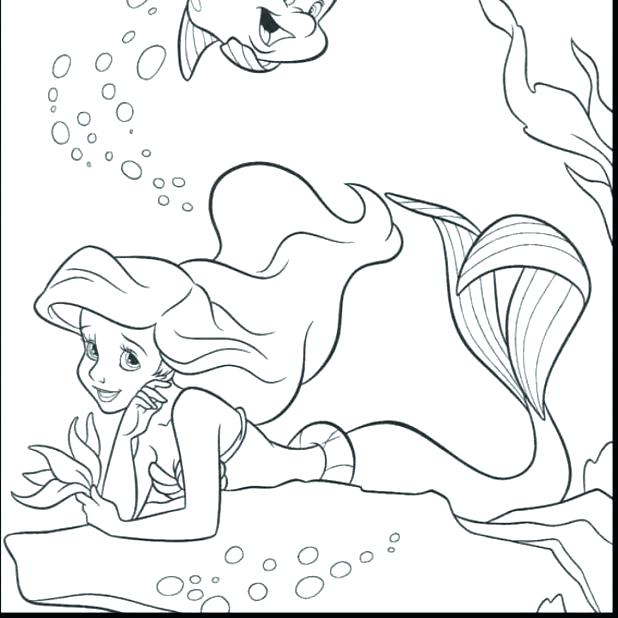 618x618 Barbie Mermaid Coloring Page Little Mermaid Coloring Page Terrific