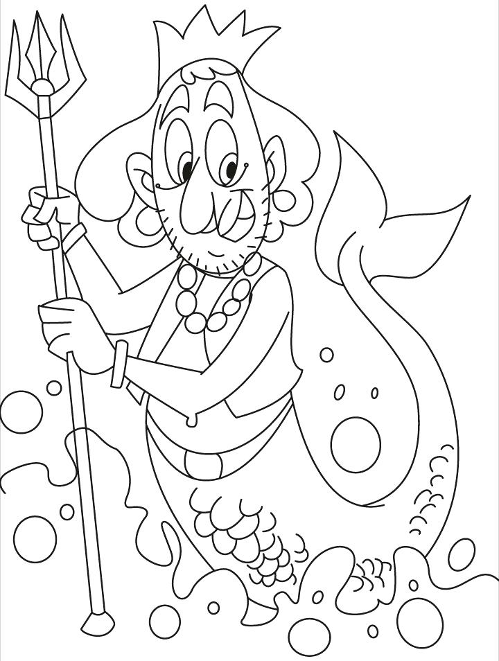 720x954 The Commander Of Force Coloring Pages Download Free The Merman