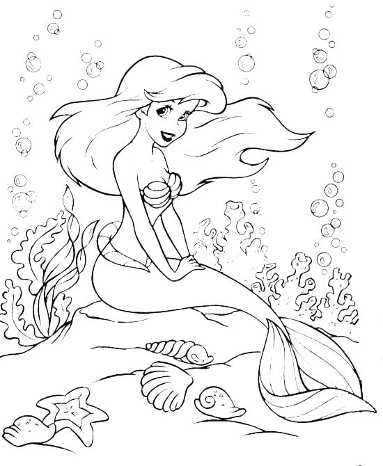 550x670 Merman Coloring Pages
