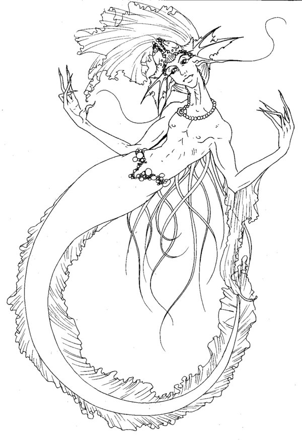 600x875 Hd Wallpapers Merman Coloring Pages
