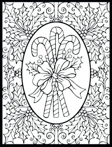 382x500 Coloring Pages ~ Xmas Coloring Pages Printable And His Sleigh
