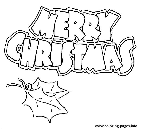 Merry Christmas Coloring Pages That Say Merry Christmas_