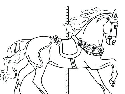 440x330 Coloring Pages Jumping Horse Horse Colour Roan
