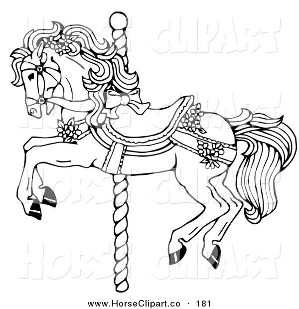 600x620 Merry go round coloring pages Merry=go Round Colouring Pages
