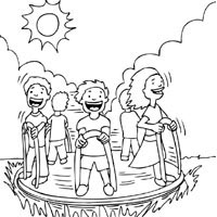 200x200 Merry Go Round Coloring Pages Surfnetkids