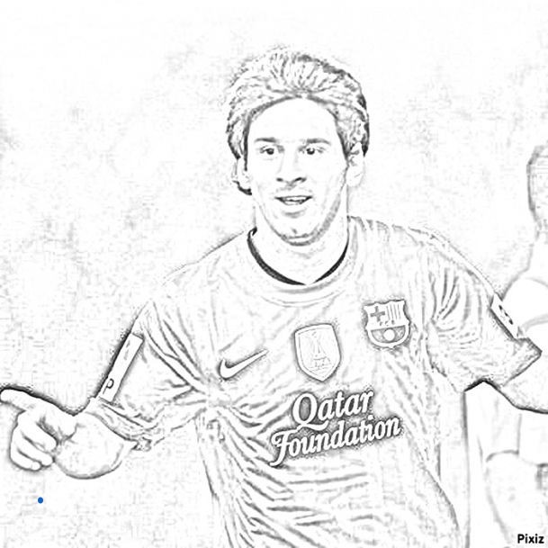 609x609 Lionel Messi Colouring Pictures Fresh Messi Coloring Pages Leonle