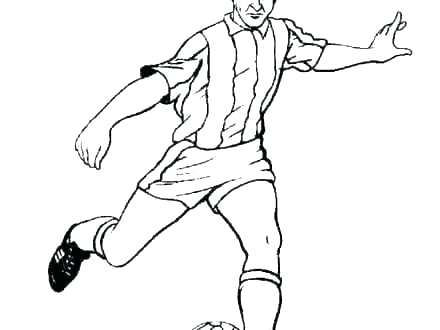 440x330 Soccer Player Coloring Pages