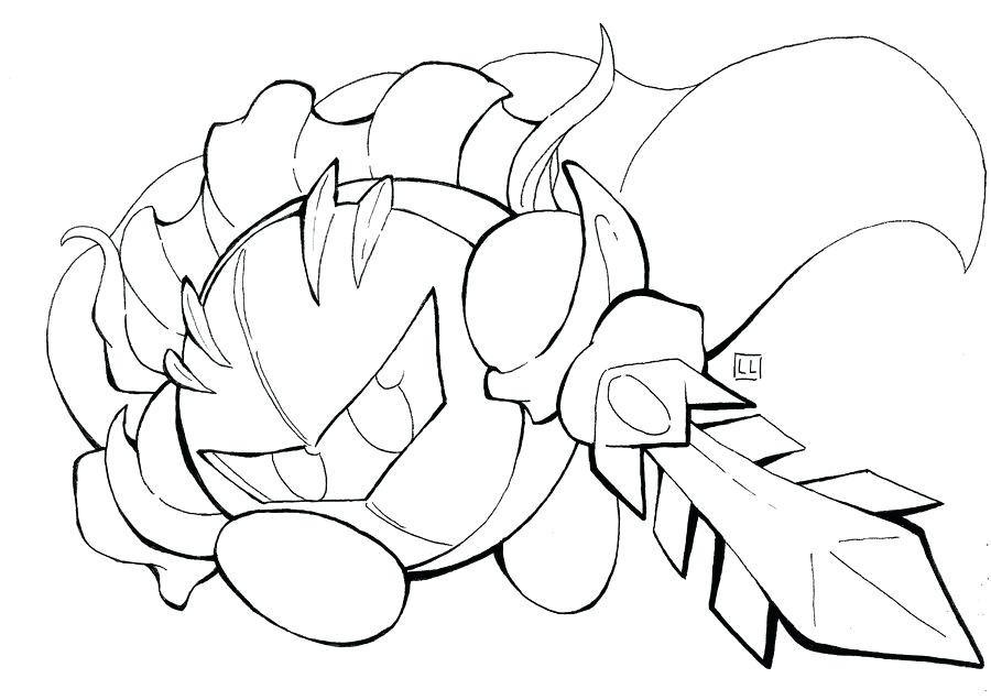 900x636 Cat Knight Coloring Page Meta Knight Coloring Pages Meta Knight