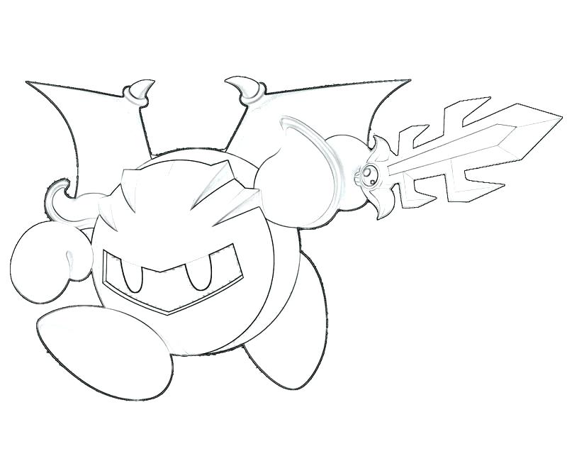 800x667 Meta Knight Coloring Pages