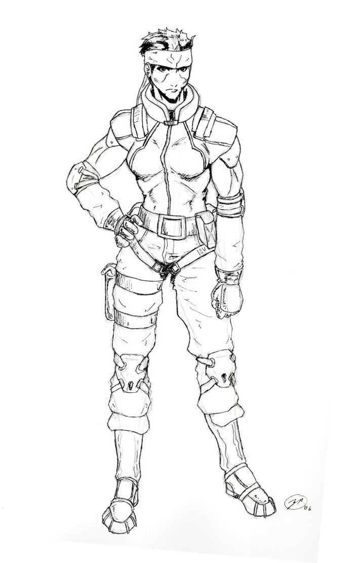 719x1111 Metal Gear Gender Swap Solid By Zakukun