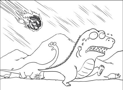 430x316 Meteor Shower Coloring Page